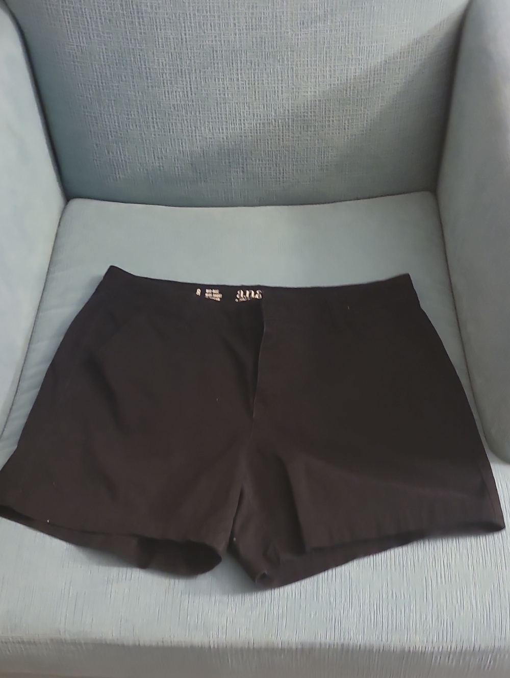 a.n.a Black High Waist Pull-On Shorts